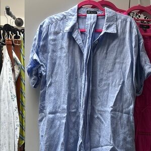 J. Crew Blue linen Mini Dress